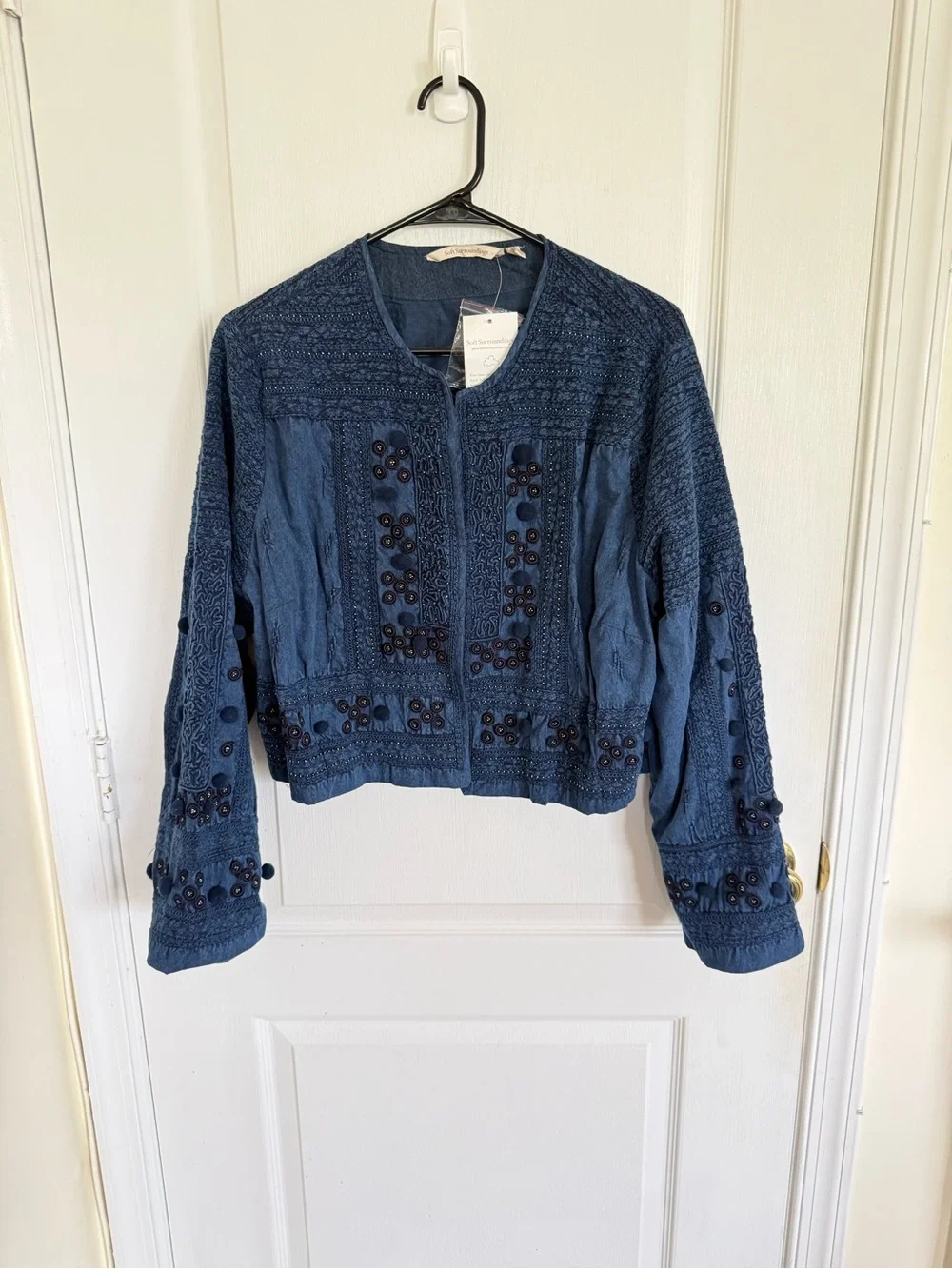 Soft Surroundings NEW Theodora Bolero in Indigo